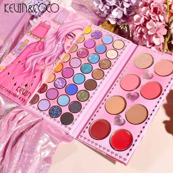 ✨ Dazzling Kevin & Coco 72 Color Fashion Nova Girl Palette ✨ Perfect Gift 4 Xmas - Picture 3 of 9